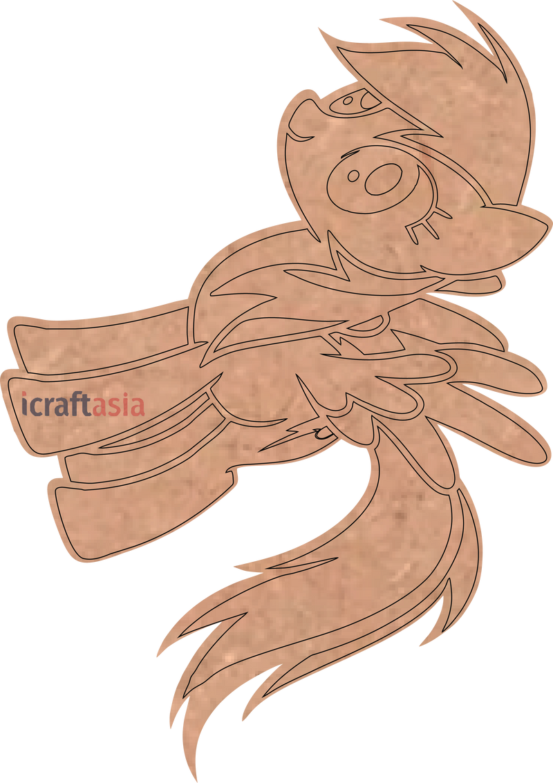 Flying Fantasy Pony MDF Cutout