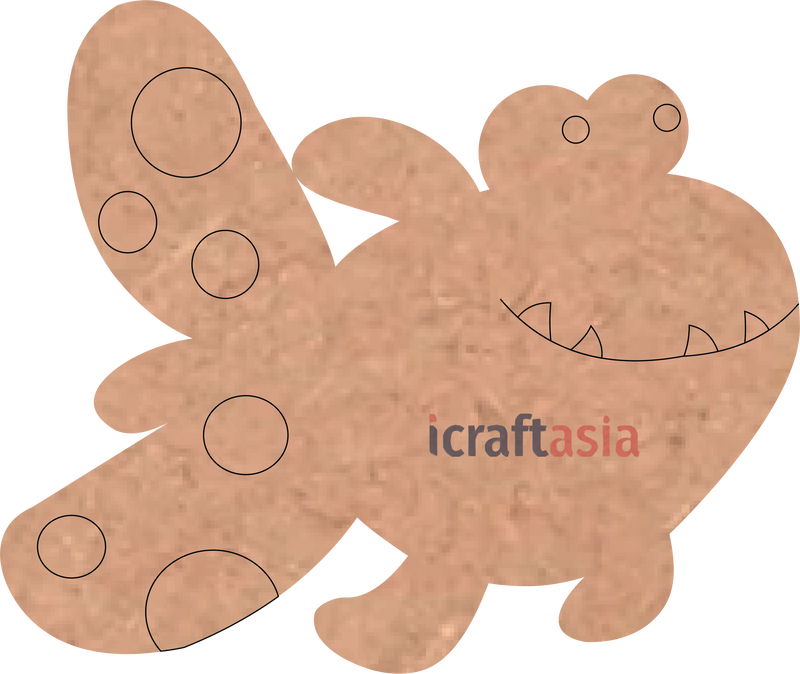 Monster Fish MDF Cutout