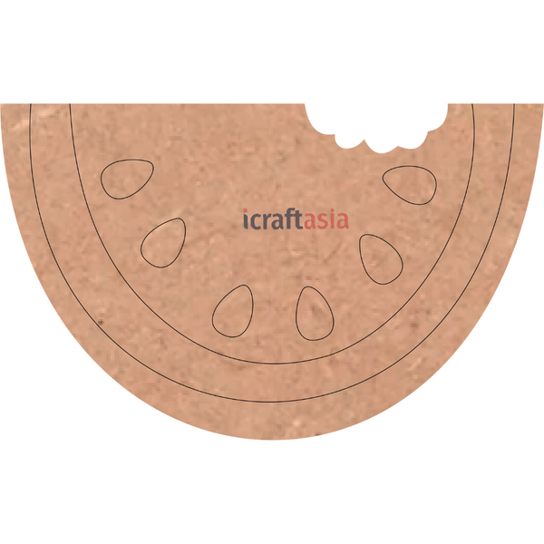 Bite Slice Watermelon MDF Cutout