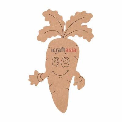 Carrot Shape MDF Fridge Magnets Base