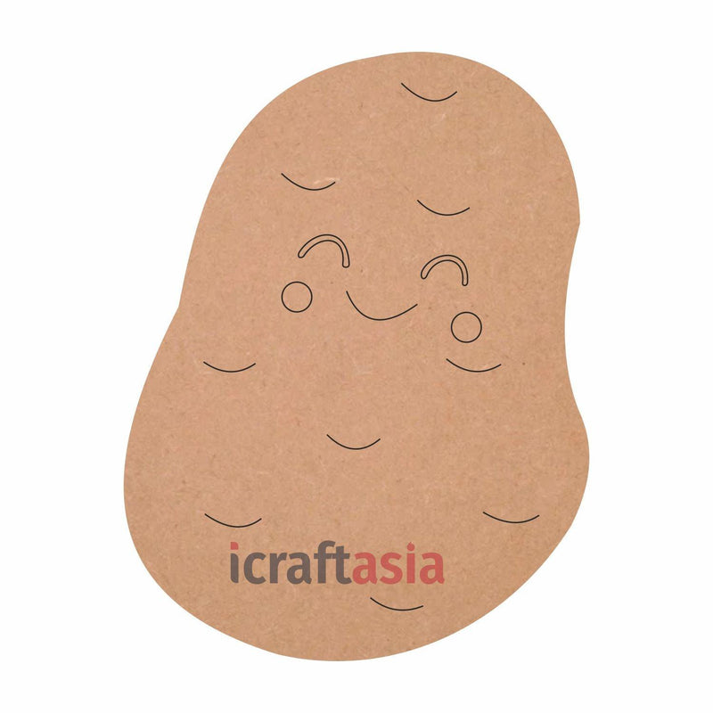 Potato Pre Marked Cutouts MDF for Art and Craft