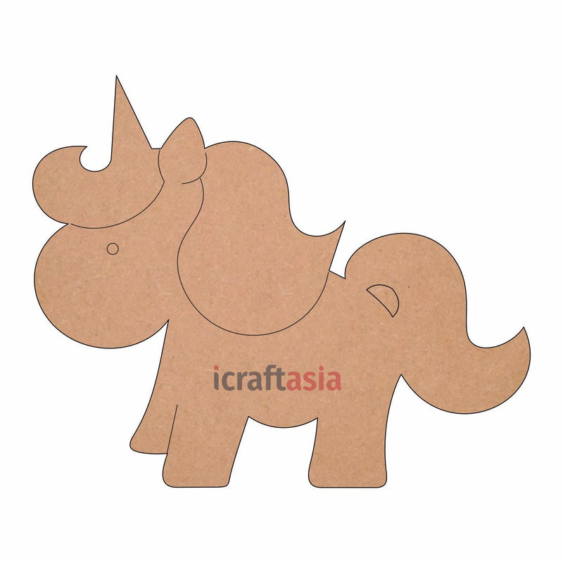 Unicorn Pre Marked Cutouts MDF for Art and Craft