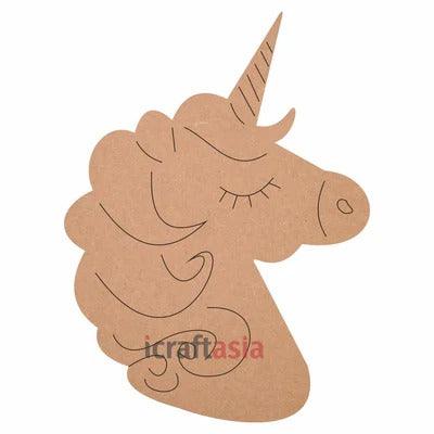 Unicorn Shape MDF Fridge Magnets Base