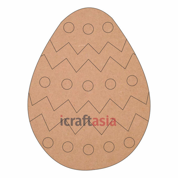 Egg Pre Marked Cutouts MDF for Art and Craft