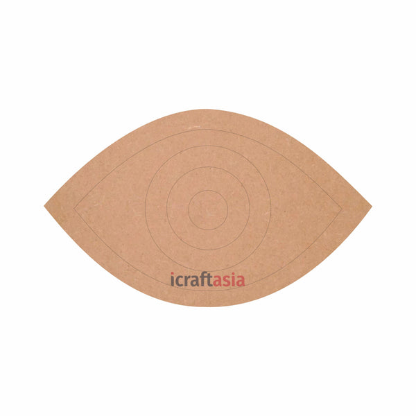 Eye Pre Marked Cutouts MDF for Art and Craft