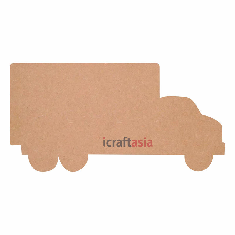 Delivery Truck Shaped MDF Base for Painting