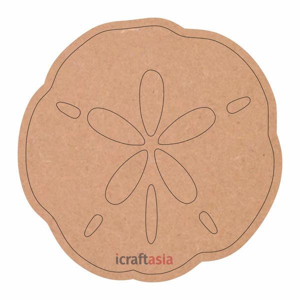 Sand Dollar Pre Marked Cutouts MDF for Art and Craft