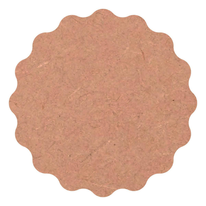 MDF Scallop Circle Shaped Base for Painting