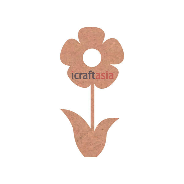 MDF Unfinished Wooden Flower Shape Cutout for Painting