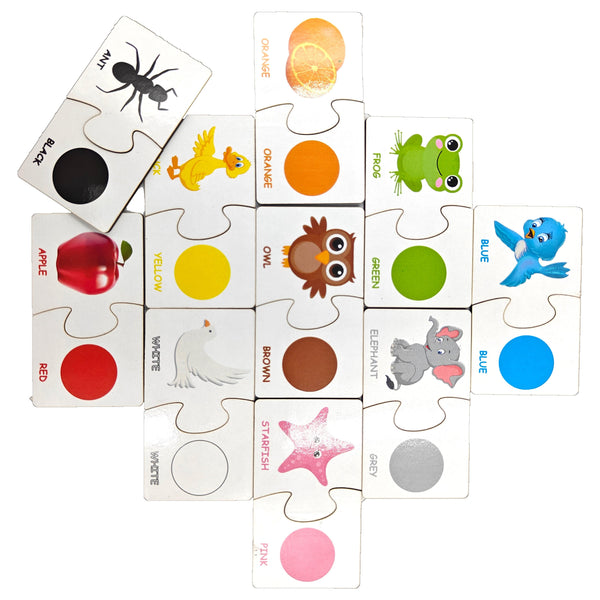 Learning Colors and Shapes Puzzle Education