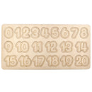 Wooden Learning Educational Number Puzzle Board - ICraft asia