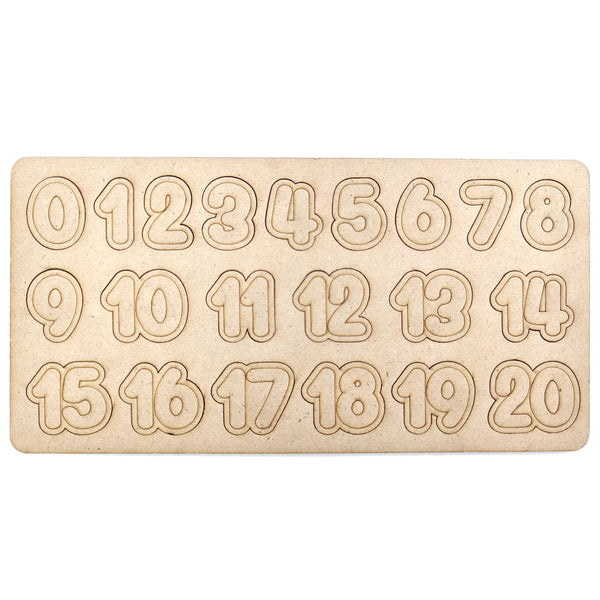 Wooden Learning Educational Number Puzzle Board