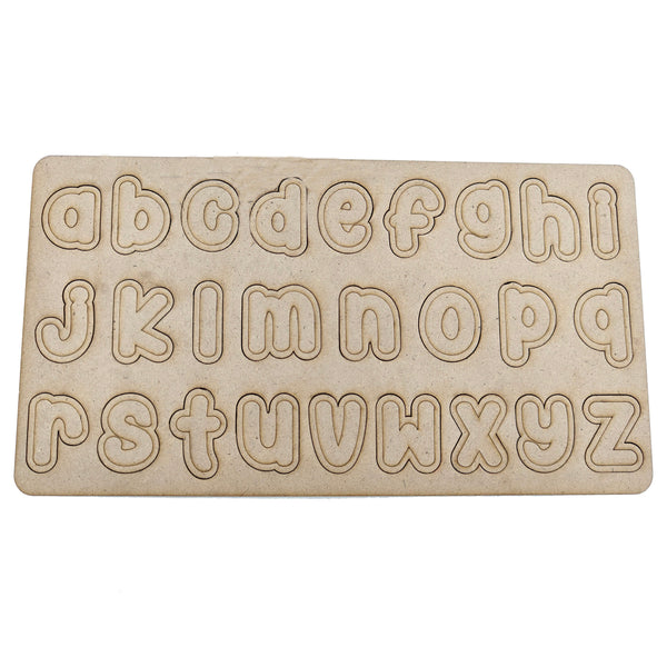 Wooden Picture Alphabet ABC Puzzle Learning Educational