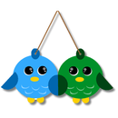 Birds wooden wall Hanging - ICraft asia