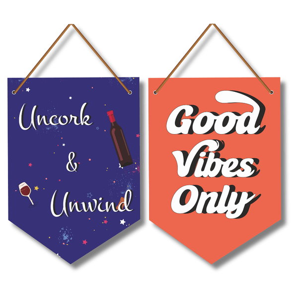 Uncork and Unwind Wall Hangings