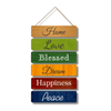Home, Love, Blessed Wooden Wall Hanging