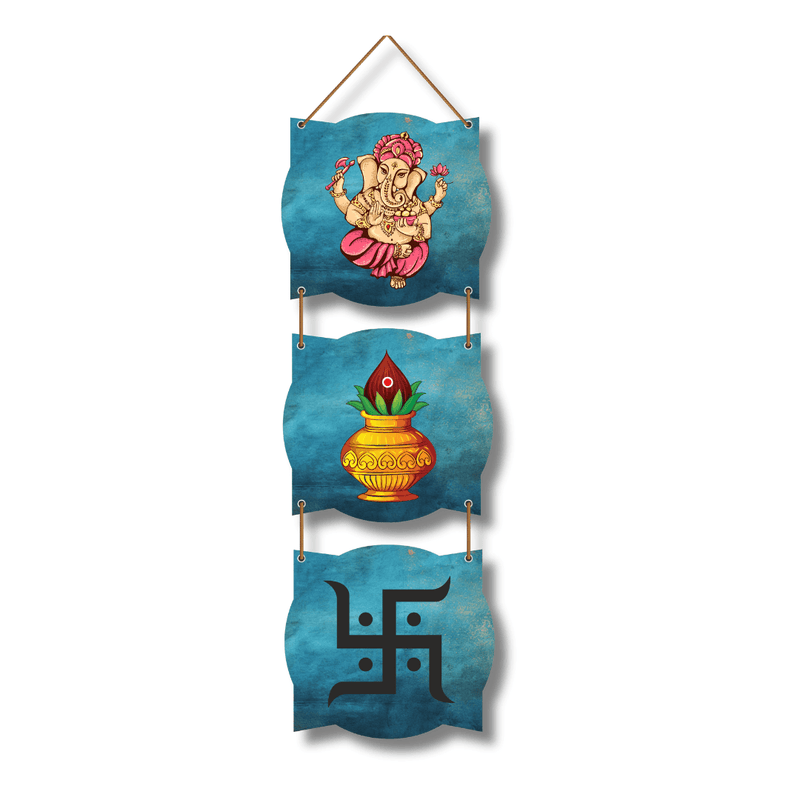 Ganapti & Swatik Wall Hanging