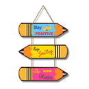 Stay Positive Wooden Wall Hanging - ICraft asia