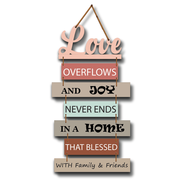 Love overflows wall hanging