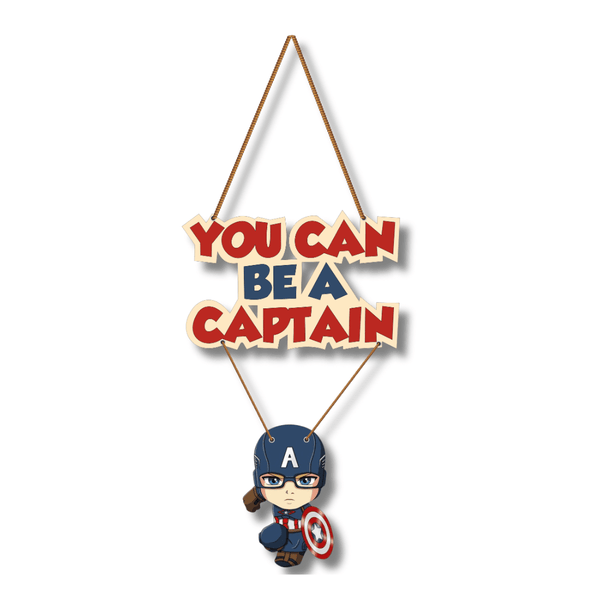 You Can Be The Captain Decorative Wooden Wall Hanging