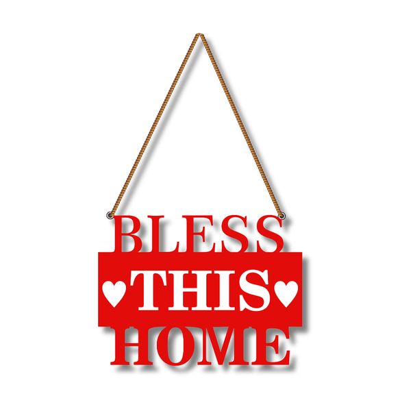 Bless This Home Wooden Wall Hanging