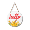 Hello Decorative Wooden Wall Hanging
