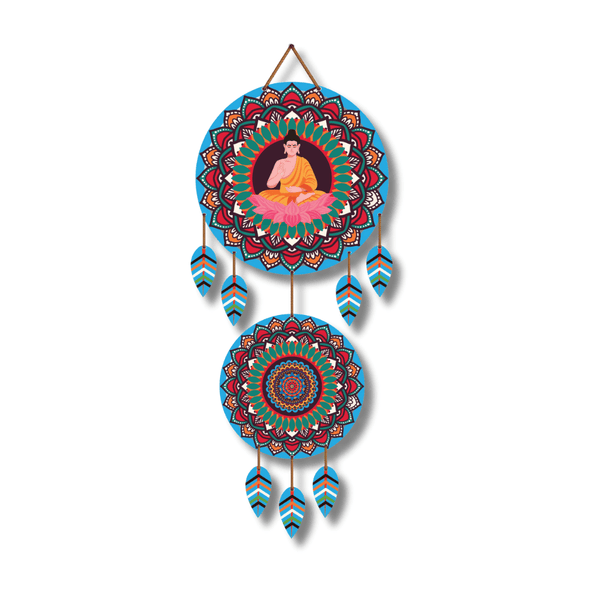 Buddha Dharm Chakraa Wooden Wall Hanging