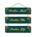 Positive Mind Home Decorative Wooden Wall Hanging - ICraft asia