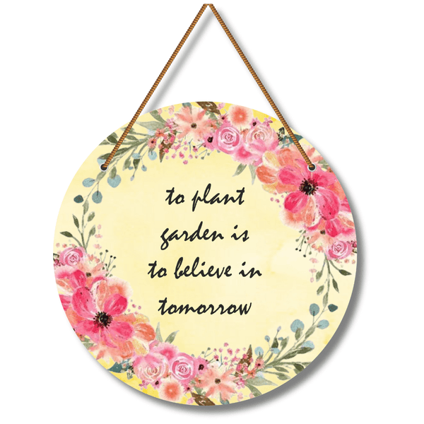 Life Quote Wooden Wall Hanging