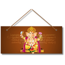 Shree Vakratunda Mahakaya Mantra With Photo Wall Hanging - ICraft asia