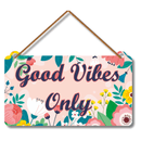 Good Vibes Only Wooden Wall Hanging - ICraft asia