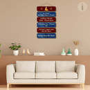 Ik onkar Satnam Wooden Wall Hanging - ICraft asia