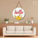 Hello Decorative Wooden Wall Hanging - ICraft asia