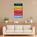 Shree Krishna Govind Hare Murari Colourful Wall Hanging - ICraft asia