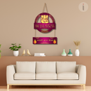 Vakratanda Mahakaya mantra ganeshy namah Wooden Wall Hanging - ICraft asia