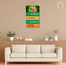 Jai Shree Shyam Wooden Wall Hanging - ICraft asia
