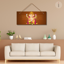 Shree Vakratunda Mahakaya Mantra With Photo Wall Hanging - ICraft asia