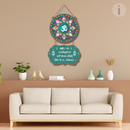 Gayatri Mantra (Mandala) Wooden Wall Hanging - ICraft asia