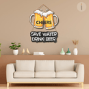 Save Water Drink Beer Wooden Wall Hanging - ICraft asia