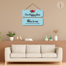 Our Happy Place Decorative Wooden Wall Hanging - ICraft asia