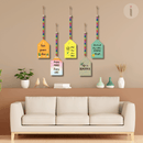 Good Vibes Wooden Beaded Hut Wall Hangings - ICraft asia