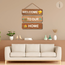 Welcome To Our Home Wooden Wall Hanging - ICraft asia