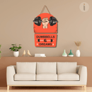 Dumbbells & Dreams Wall Hanging - ICraft asia