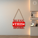 Bless This Home Wooden Wall Hanging - ICraft asia
