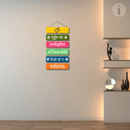 Om Bhur Bhuva Swaha Colour Wall Hanging - ICraft asia