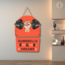 Dumbbells & Dreams Wall Hanging - ICraft asia