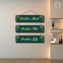 Positive Mind Home Decorative Wooden Wall Hanging - ICraft asia