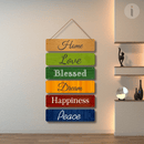 Home, Love, Blessed Wooden Wall Hanging - ICraft asia