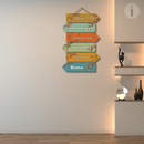 Welcome to our home Wooden wall hanging - ICraft asia