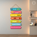 Work Hard Wooden Wall Hanging - ICraft asia